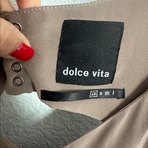 dolce vita taupe & black snap cami XS - Picture 6 of 10